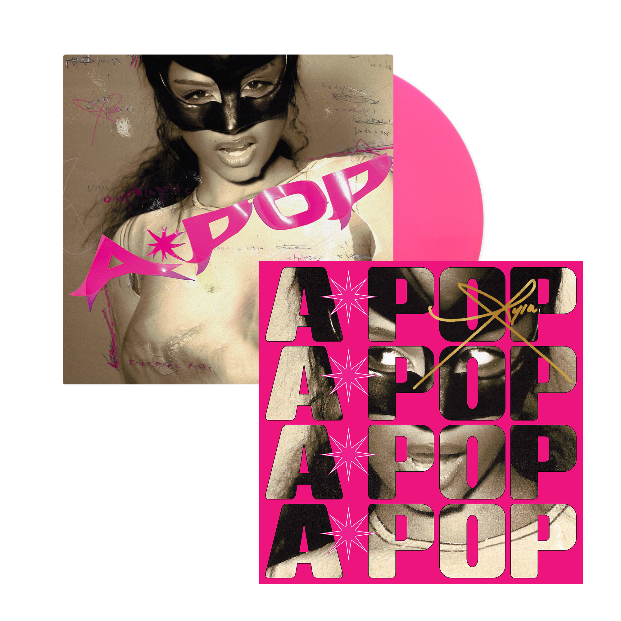 Signed A*POP | NEON PINK Alt Cover Vinyl